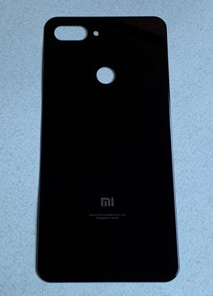 Задняя крышка для Xiaomi Mi 8 Lite Black на замену чёрная