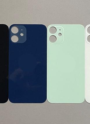 Задняя крышка для iPhone 12 Mini (Green, White, Black, Blue) н...