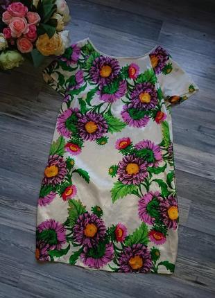 Женское летнее платье сарафан в цветы р.s