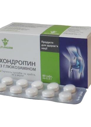Хондроитин с глюкозамином 80 таблеток Элитфарм