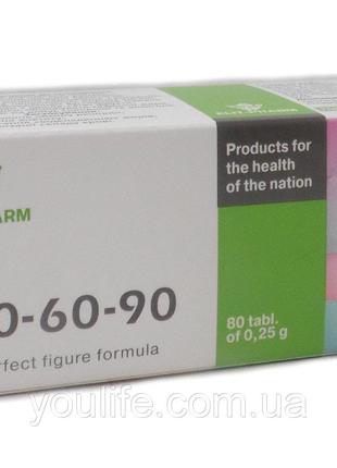 БАД 90-60-90 для безопасного похудения 80 таблеток Элитфарм