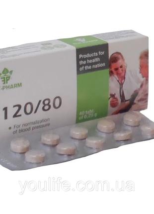 БАД 120/80 для нормализации давления 40 таблеток Элит-фарм