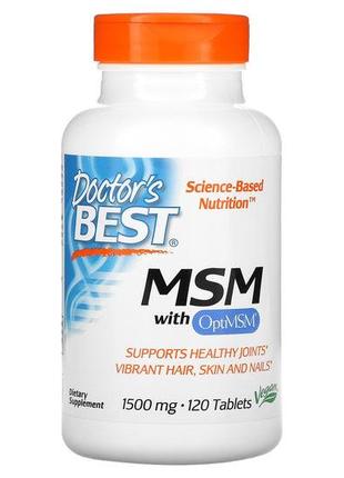 Препарат для суглобів і зв'язок Doctor's Best MSM 1500 mg with...