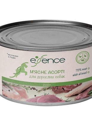 Влажный корм для собак Essence мясное ассорти (паштет) 200г