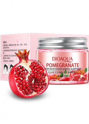 Ночная гель-маска с экстрактом граната Bioaqua Pomegranate Sle...