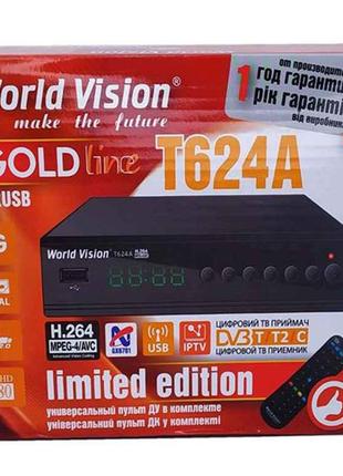 Т2 ресивер T624A IPTV ТМ World Vision