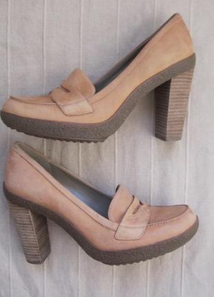 Ecco (39) кожаные туфли женские