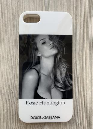 Чехол силиконовый Rosie Huntington для iPhone 5/5s+пленка