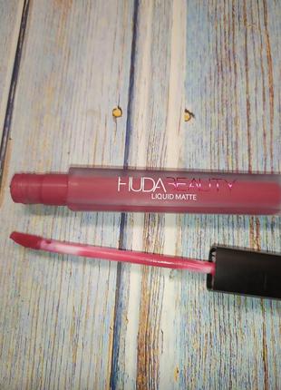 Жидкая матовая помада huda beauty рідка матова помада