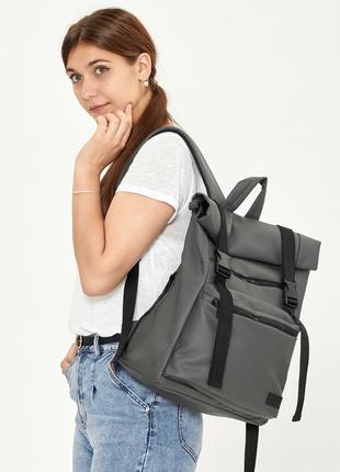 Жіночий рюкзак ролл sambag rolltop zard - графітовий