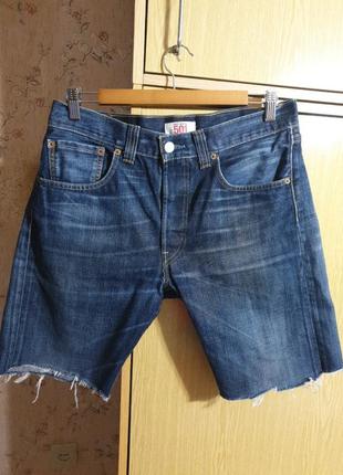 Брендовые джинсовые шорты  levi's 501
