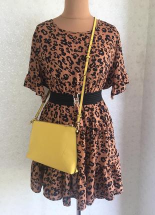 48 - 50 р леопардова  жіноча сукня платье оверсайз нове літо