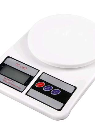 Весы кухонные электронные Domotec SF-400 с LCD дисплеем до 10кг