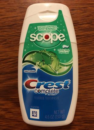 Зубная паста Crest Complete Multi-Benefit Whitening Minty Fres...