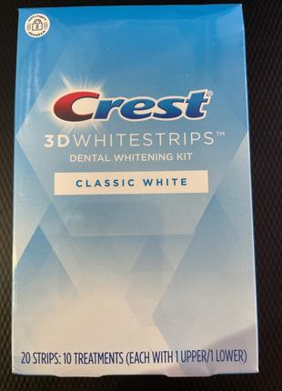 Отбеливающие полоски для зубов Crest Whitestrips Classic White...