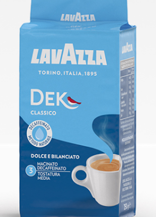 Lavazza Dek Classico без кофеина, молотый кофе 250 грамм