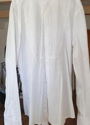 Рубашка мужская белая нарядная