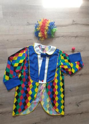 Клоунський фрак, костюм на новий рік розм 60