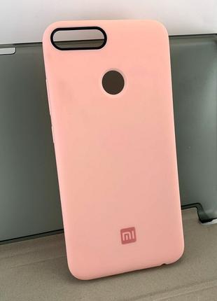 Чехол на Xiaomi Mi A1, Mi 5x накладка бампер Full розовый