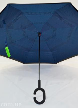 Однотонна парасолька "Smart" зі зворотним складанням від фірми...