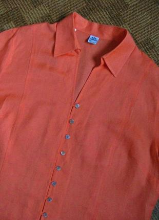 Рубашка блуза льняная из льна лен walbusch exquisit ☕ наш 48-50р