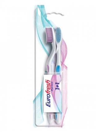 Набір зубних щіток Eurofresh (рожева та блакитна)