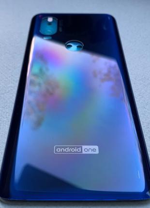 Задня кришка Motorola One Vision Sapphire Blue на заміну синя