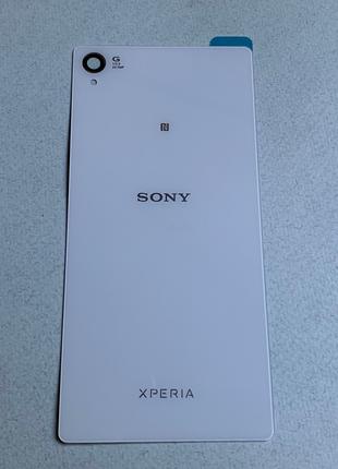 Задняя крышка для Xperia Z3 White на замену стеклянная белая