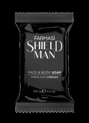 Мужское мыло для лица и тела Farmasi Face & Body Soap Shield M...