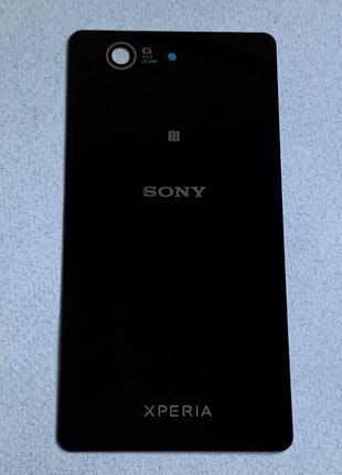 Задняя крышка для Xperia Z3 Compact Black на замену чёрная