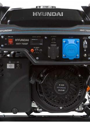 Генератор бензиновий Hyundai HHY 7050F, однофазний, 5 кВт