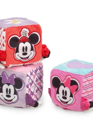 Мягкие кубики Минни Маус 3 шт Disney
