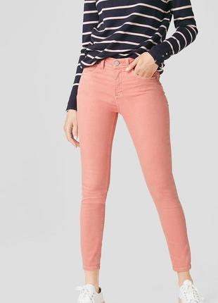 Жіночі однотонні джинси jessica (c&a), розмір m, рожевий