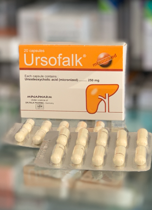 Ursofalk Урсофальк Гепатопротекторное средство 250 мг 20 капс Еги