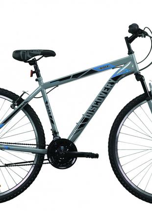 Велосипед Discovery RIDER (2020) 29"-21" Серый/Чёрный/Синий