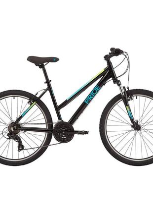 Велосипед Pride Stella 6.1 (2021) 26"-S Чёрный/Синий
