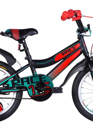 Велосипед детский Formula Race (2021) 16" Чёрно- оранжевый