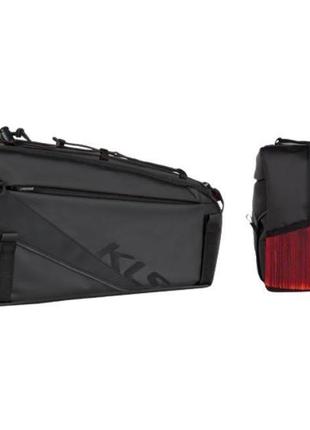 Сумка на багажник KLS Space 10 с красной подсветкой влагостойкая