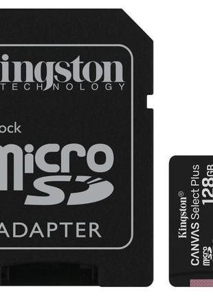 Карта пам'яті Kingston microSDHC 128GB Canvas Select + A1 (W10...
