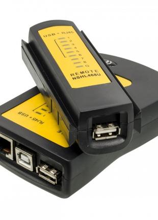 Кабельный тестер Merlion NSHL468U, RJ-45 + USB