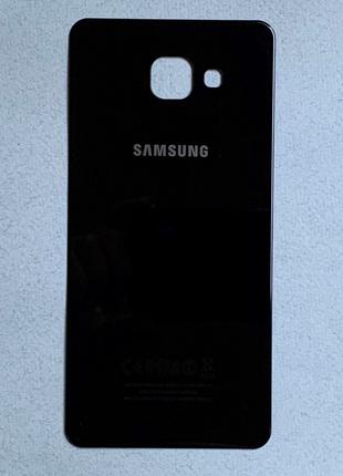 Задняя крышка для Galaxy A7 2016 Black чёрного цвета
