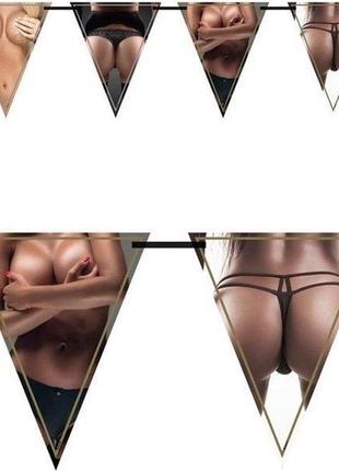 Баннер с гирляндами Birthday Garlands Woman - Flagbanner