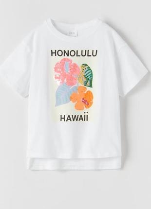 Футболка hawaii honolulu zara для дівчинки 10 років/зріст 140 ...