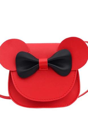 Маленькая детская сумочка в стиле Микки Маус Красная