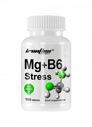 Витамины и минералы IronFlex Mg + B6 Stress, 100 таблеток