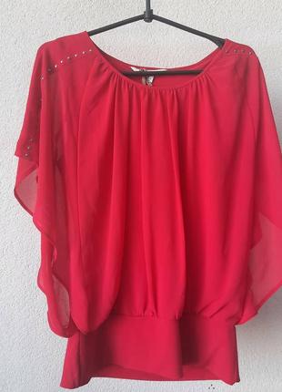 Червона блуза, жіноча блузка