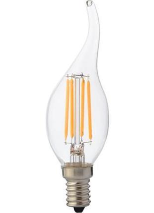 Лампа Світлодіодна "Filament flame — 6" 6 W-свічка на вітрі Е1...