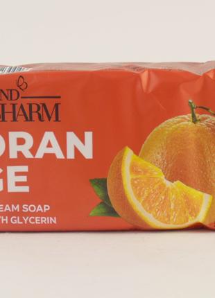 Твердое крем-мыло с глицерином Sharm orange (5х70г) Украина