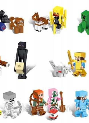 Фігурки чоловічки майнкрафт Minecraft до лего lego