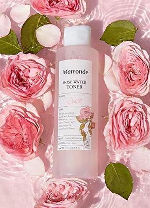 Mamonde rose water toner 150 мл тонер с экстрактом розы